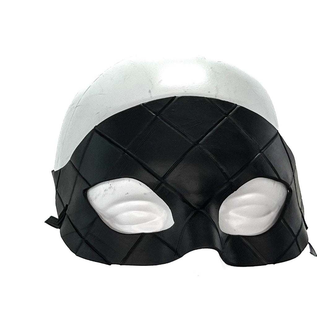 Masquerade Handmade Genuine Leather Mask in Black for Masquerades Halloween or Cosplay - 