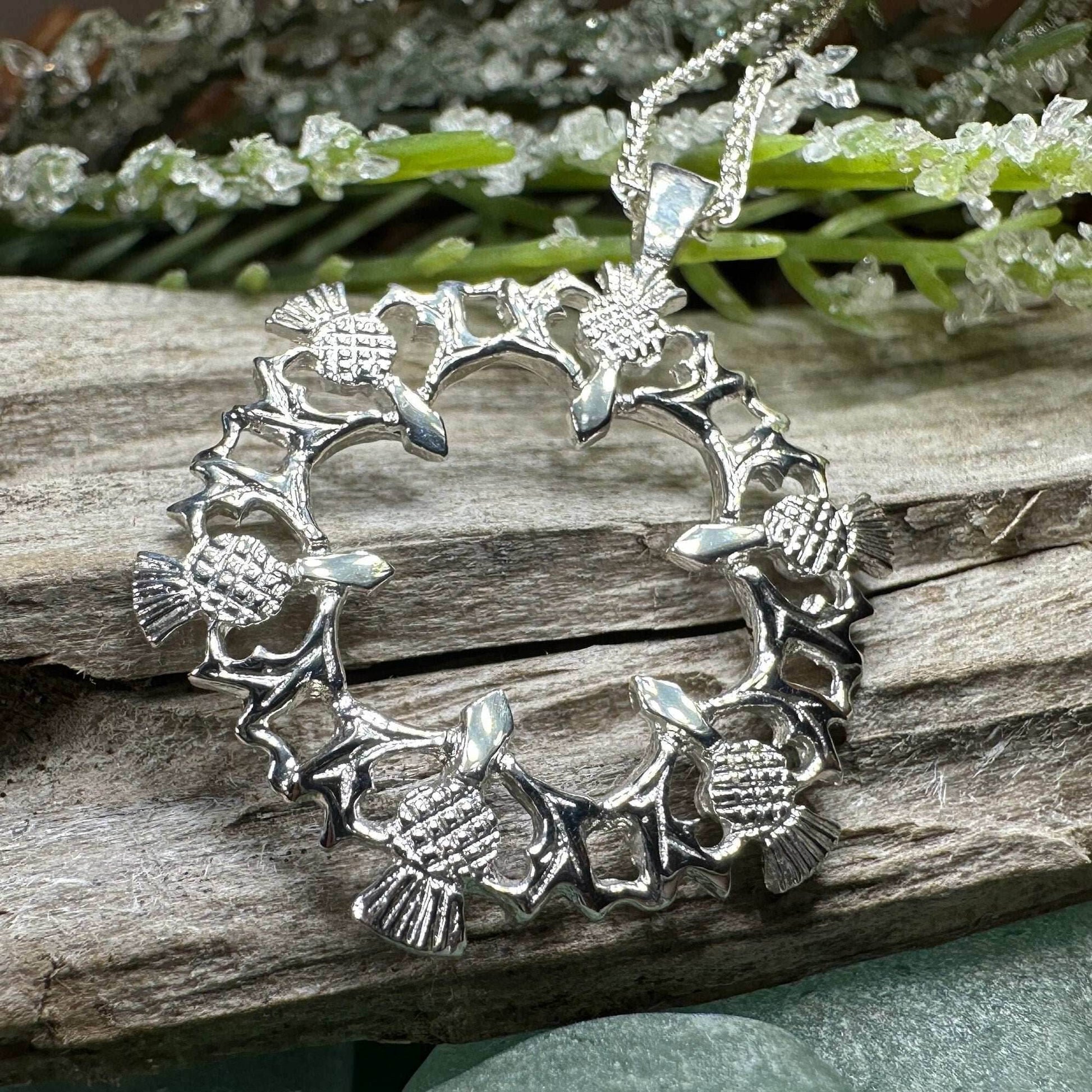 Thistle Wreath Necklace - 18