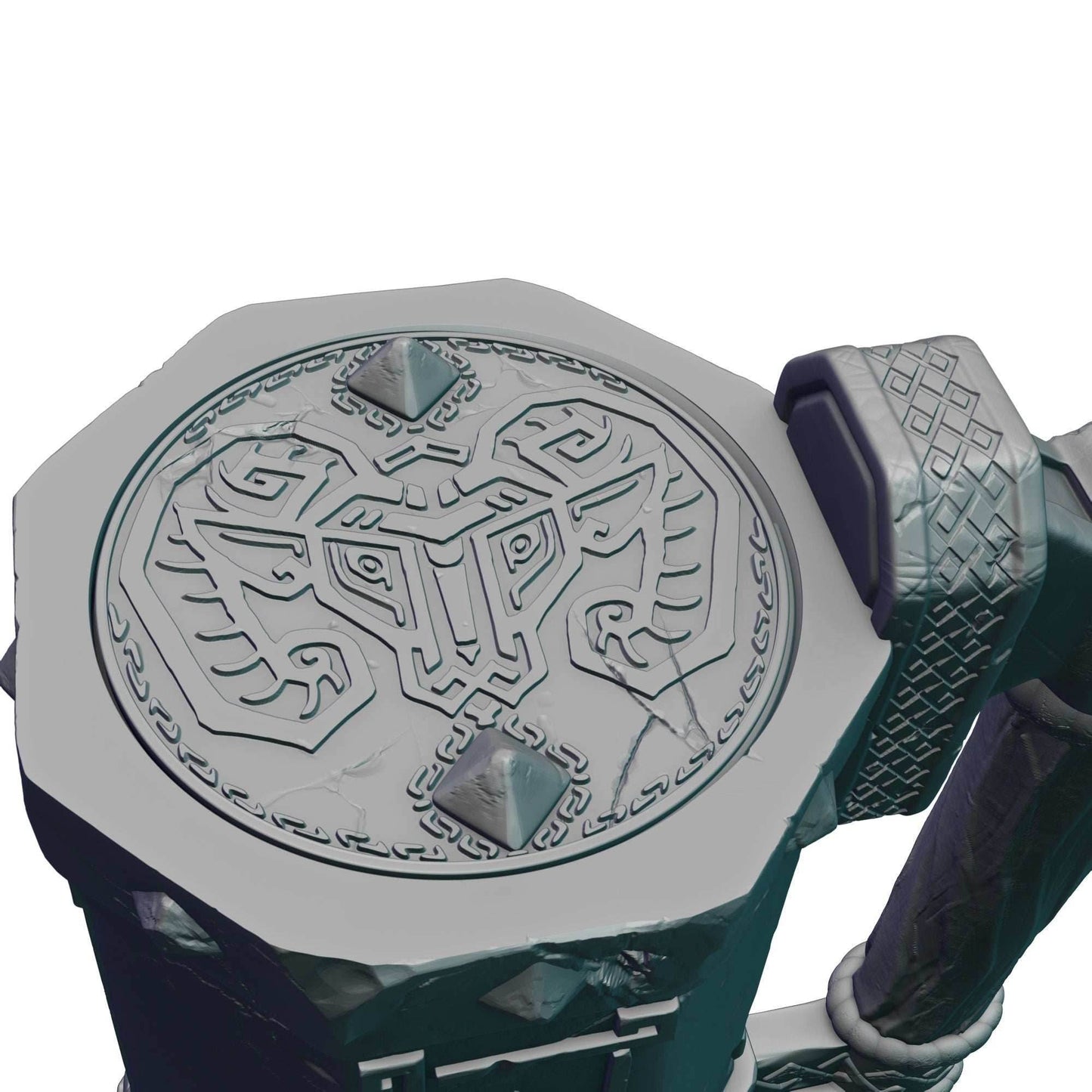 Dwarven 3D Printed Mythic Mug Drink Koozie | Dwarf Dice Vault | Mug Stein | Tabletop RPG Gaming Cosplay - Dungeons and Dragon DnD Wargaming - Black / Non Threaded-No Lid