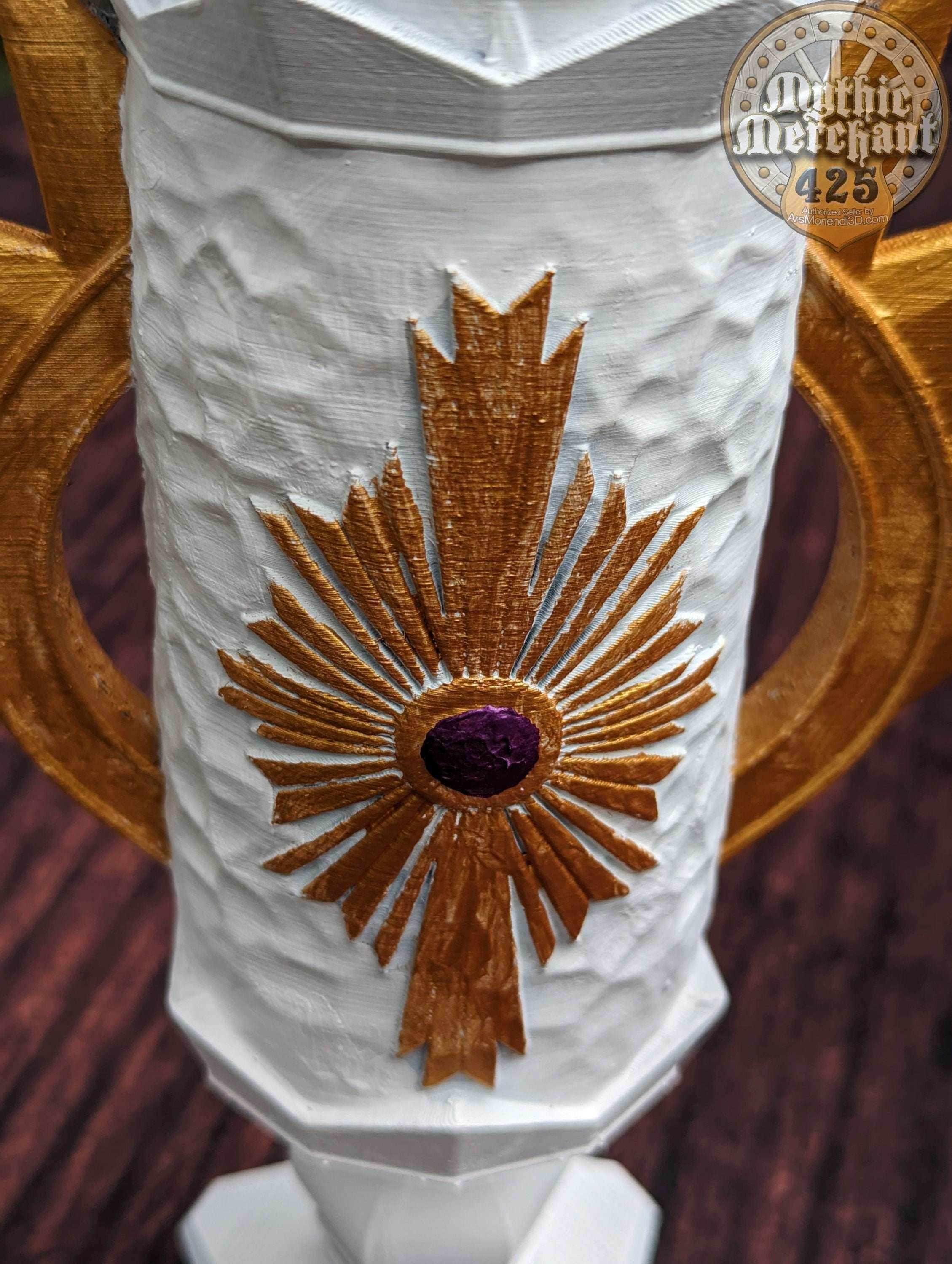 Paladin 3D Printed Can Holder- Mythic Mugs Collection by Ars Moriendi 3D- Embrace Virtue and Valor! - Black / Non Threaded-No Lid