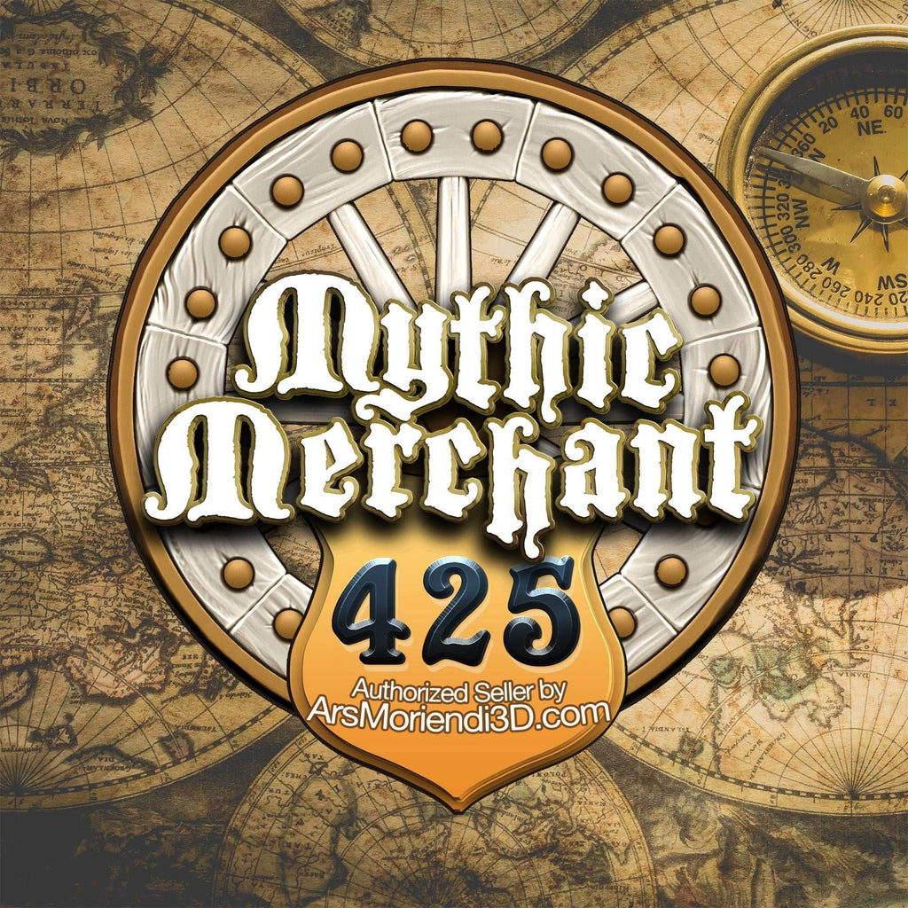 Monk 3D Printed Dice Jail | RPG Dice Vault | Mythic Mugs Collection by Ars Moriendi 3D- Channel Inner Peace with Every Roll! - Black / Yes- Include Random Dice Set