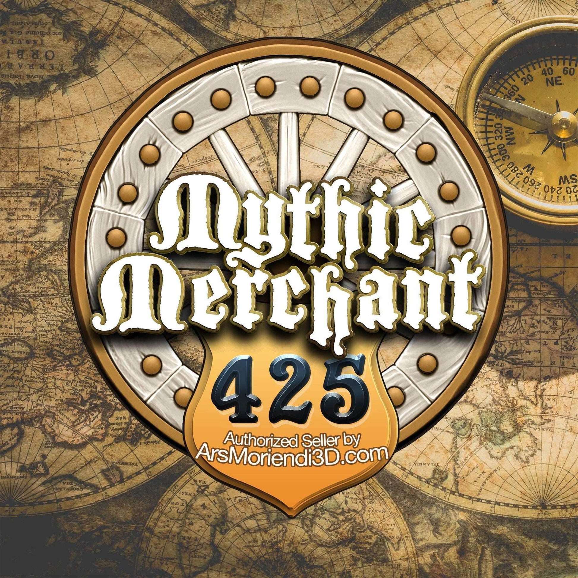 Monk 3D Printed Dice Jail | RPG Dice Vault | Mythic Mugs Collection by Ars Moriendi 3D- Channel Inner Peace with Every Roll! - Black / Yes- Include Random Dice Set