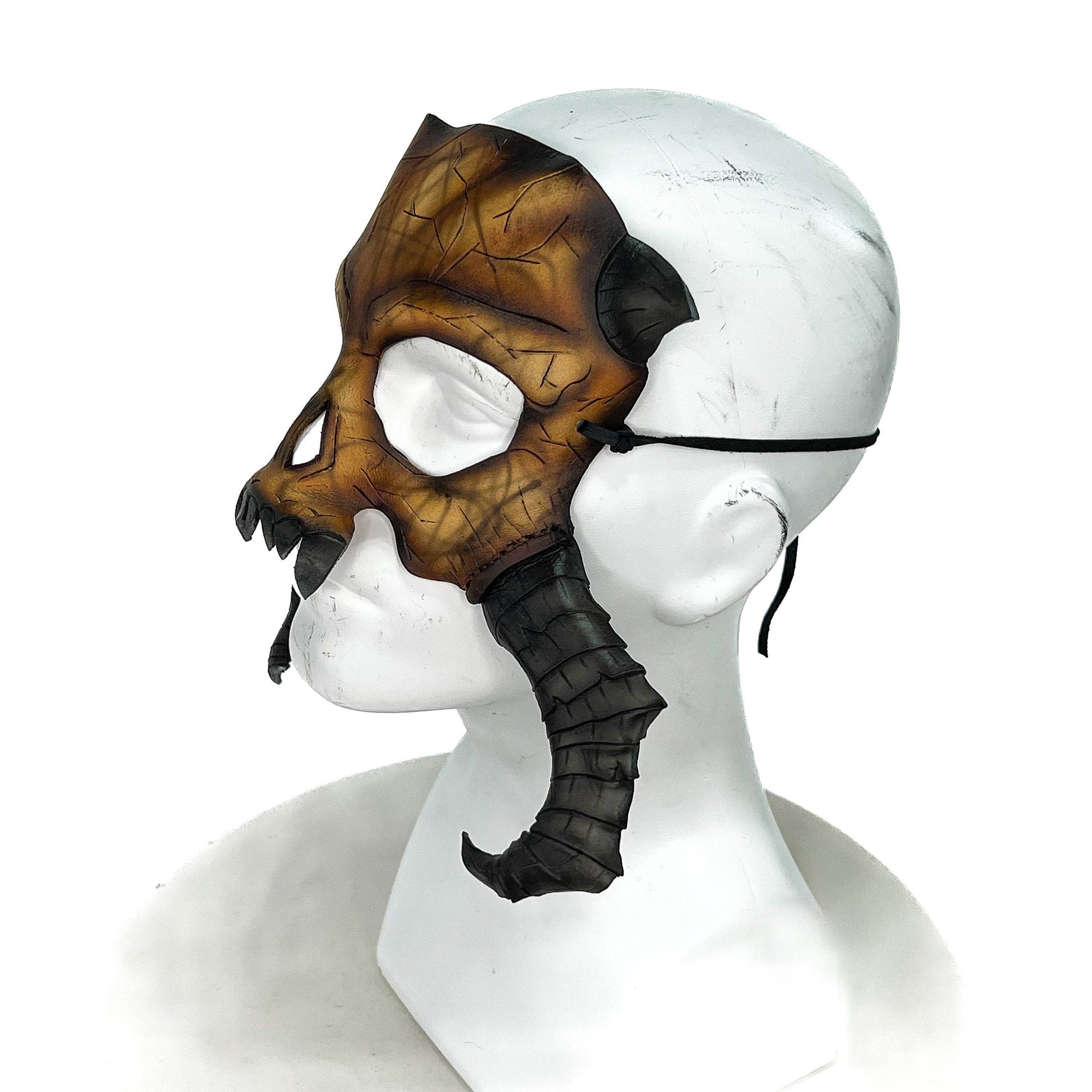 Beast Skull Handmade Genuine Leather Mask - 