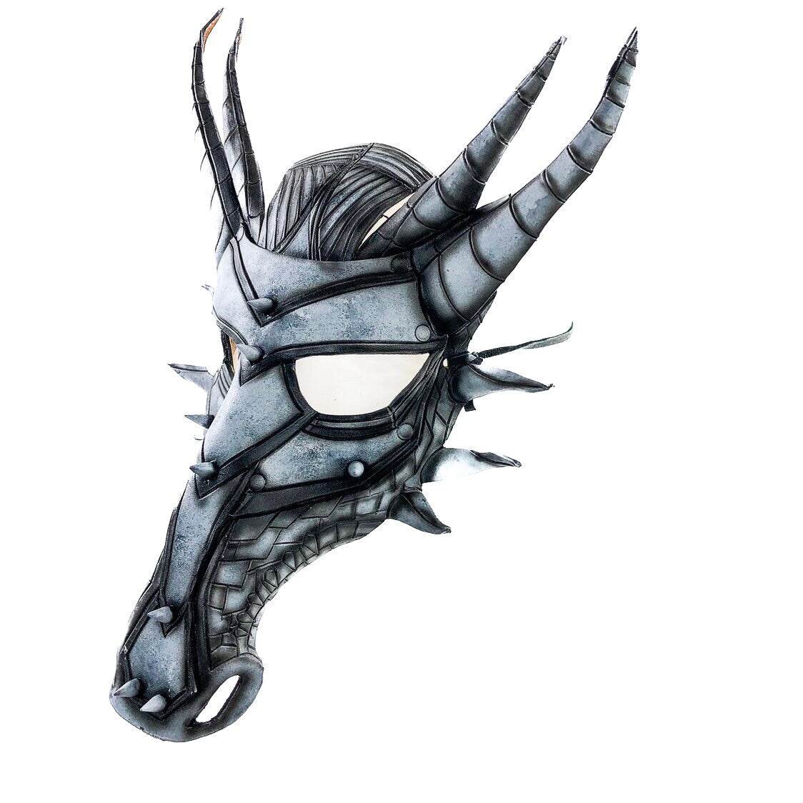Dragon Handmade Genuine Leather Mask - 