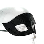 Masquerade Handmade Genuine Leather Mask in Black for Masquerades Halloween or Cosplay - 