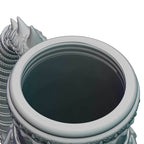Dragon-Blooded 3D Printed Mythic Mug Stein | Tabletop RPG Gaming Cosplay - Dungeons and Dragon DnD D&D Wargaming | Koozie Can Holder - Black / Non Threaded-No Lid