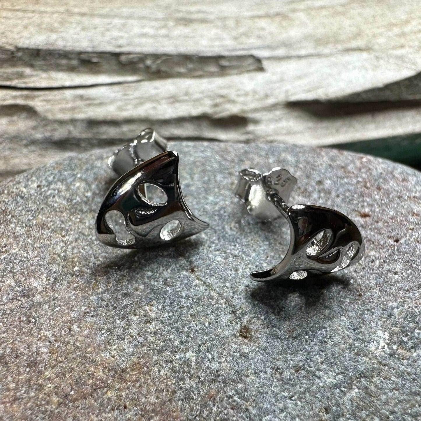 Theater Mask Stud Earrings - 