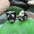 Theater Mask Stud Earrings - 
