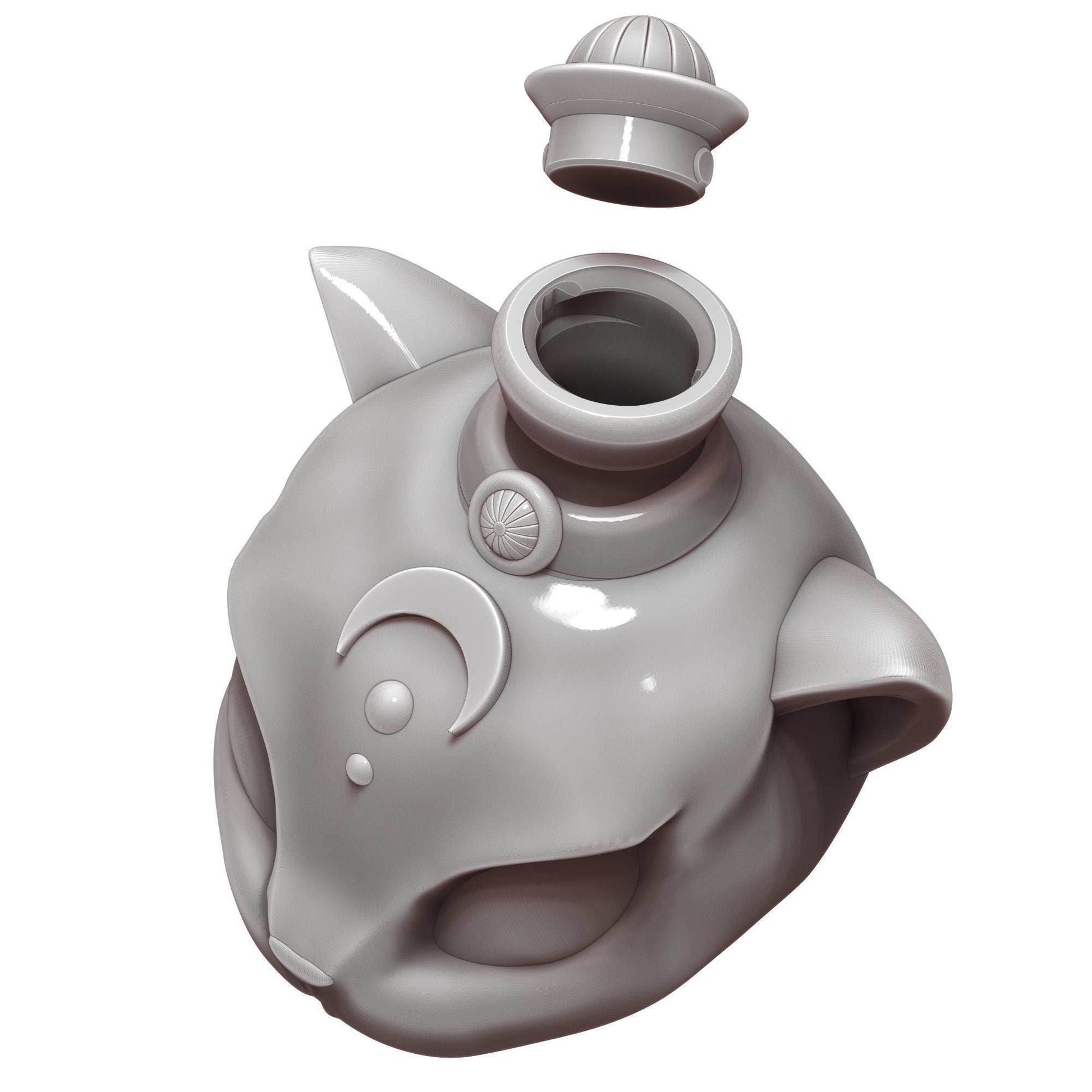 Darkvision - Cat's Agility Potion 3D Printed Dice Jail | RPG Dice Vault | D20 Storage Box | Player Gift - Enhance Nighttime Adventures! - Black / Yes- Include Random Dice Set