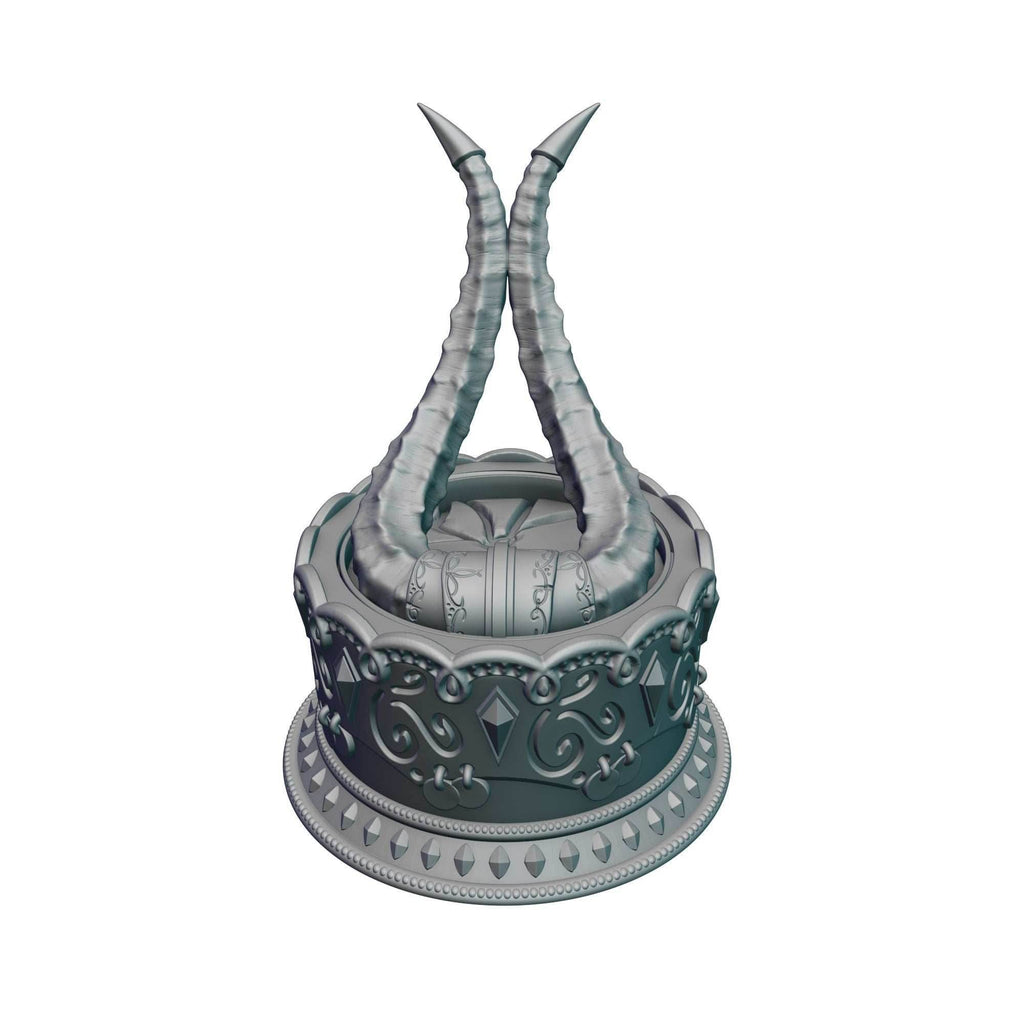 Demon Blooded Tiefling 3D Printed Dice Jail- Mythic Mugs Collection by Ars Moriendi 3D- Unleash Fiendish Elegance! - Black / Yes- Include Random Dice Set