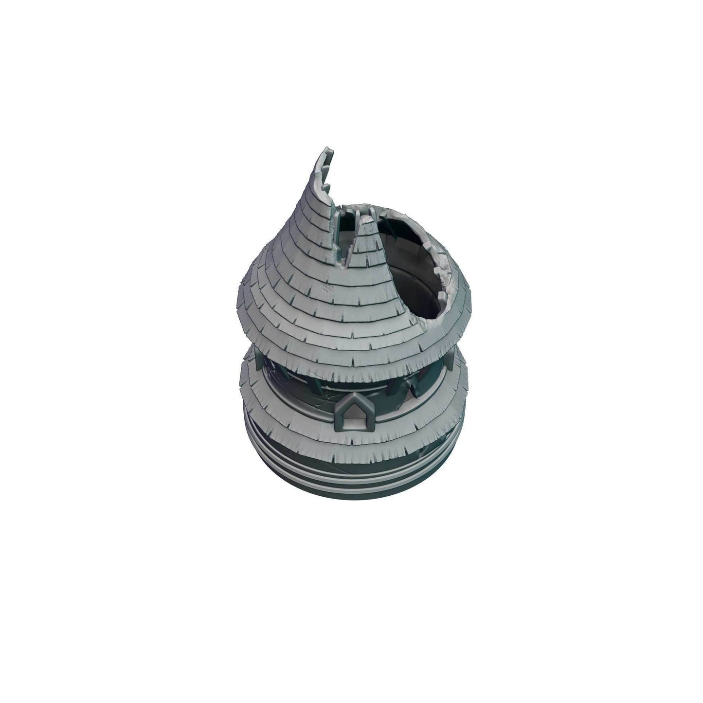 Dungeon Game Master 3D Printed Dice Jail | Dice Vault | Dice Box | Mythic Mugs by Ars Moriendi 3D - The Perfect Dungeon Master Gift! - Black / Yes- Include Random Dice Set