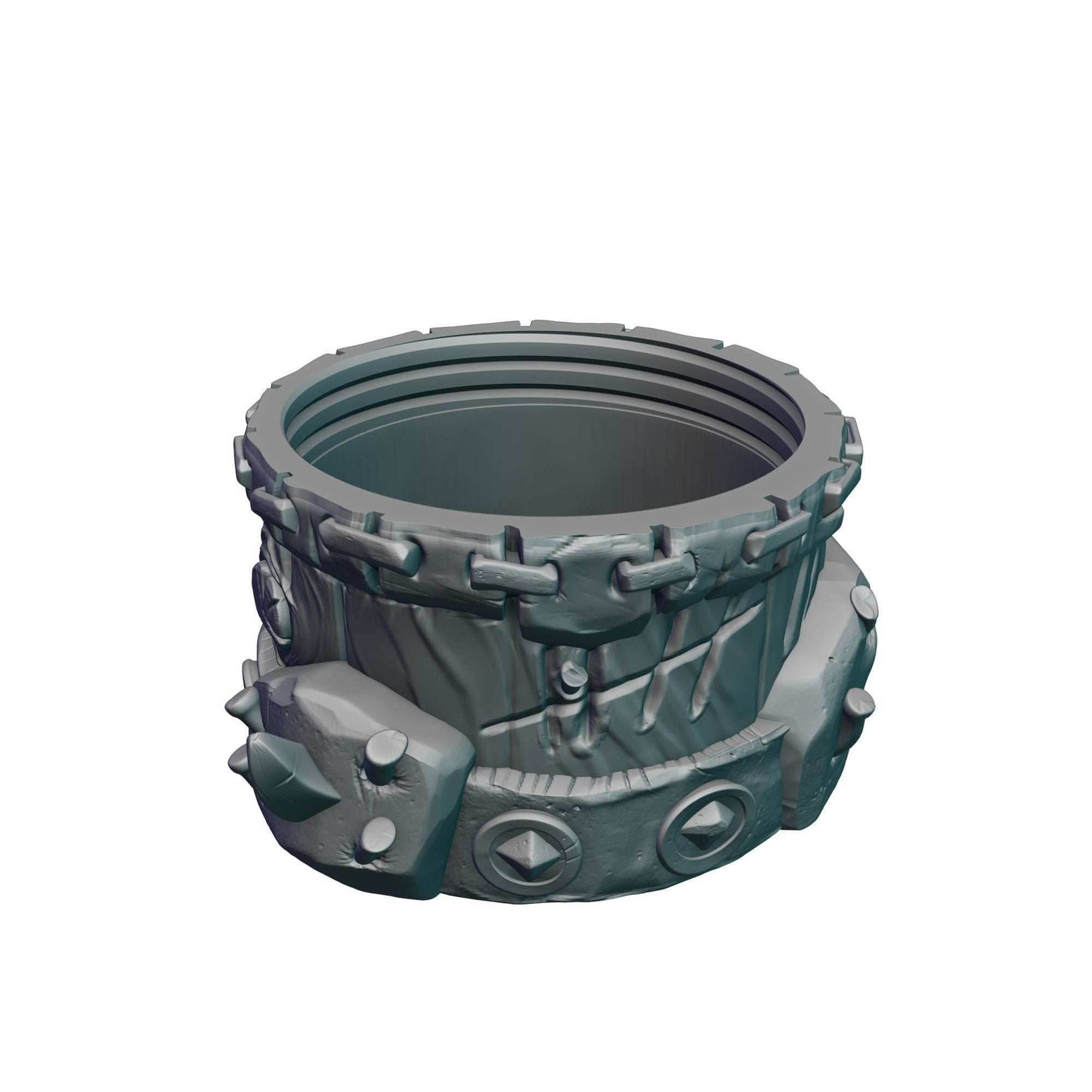 Orc 3D Printed Dice Jail | Fantasy Table Coaster | Goblin Dice Box | DnD Player Gift | Mythic Mugs by Ars Moriendi 3D- Embrace Orcish Might! - Black / Yes- Include Random Dice Set