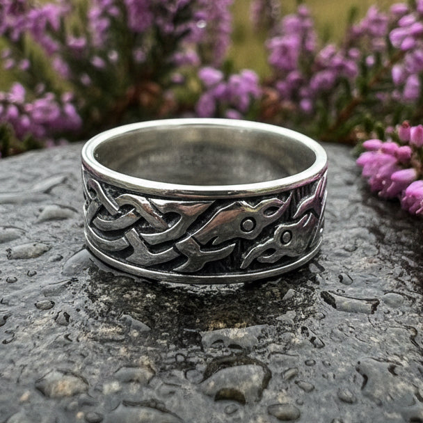 Terrwyn Celtic Raven Ring