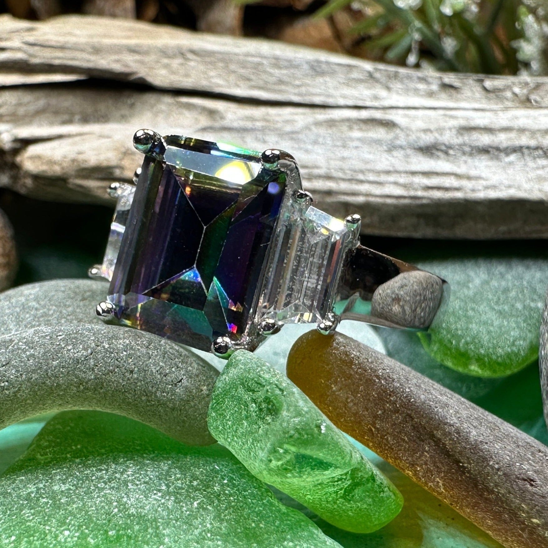 Lysander Mystic Topaz Ring