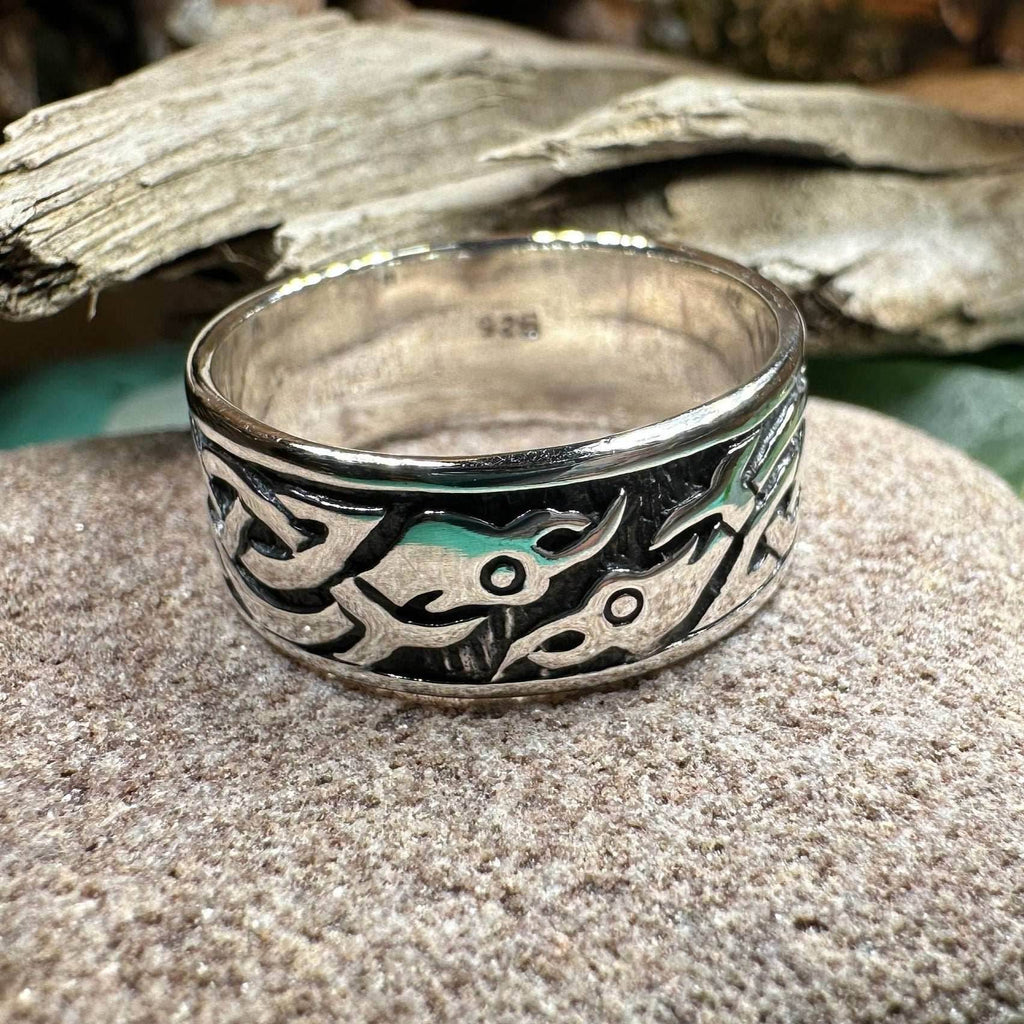 Terrwyn Celtic Raven Ring - 7
