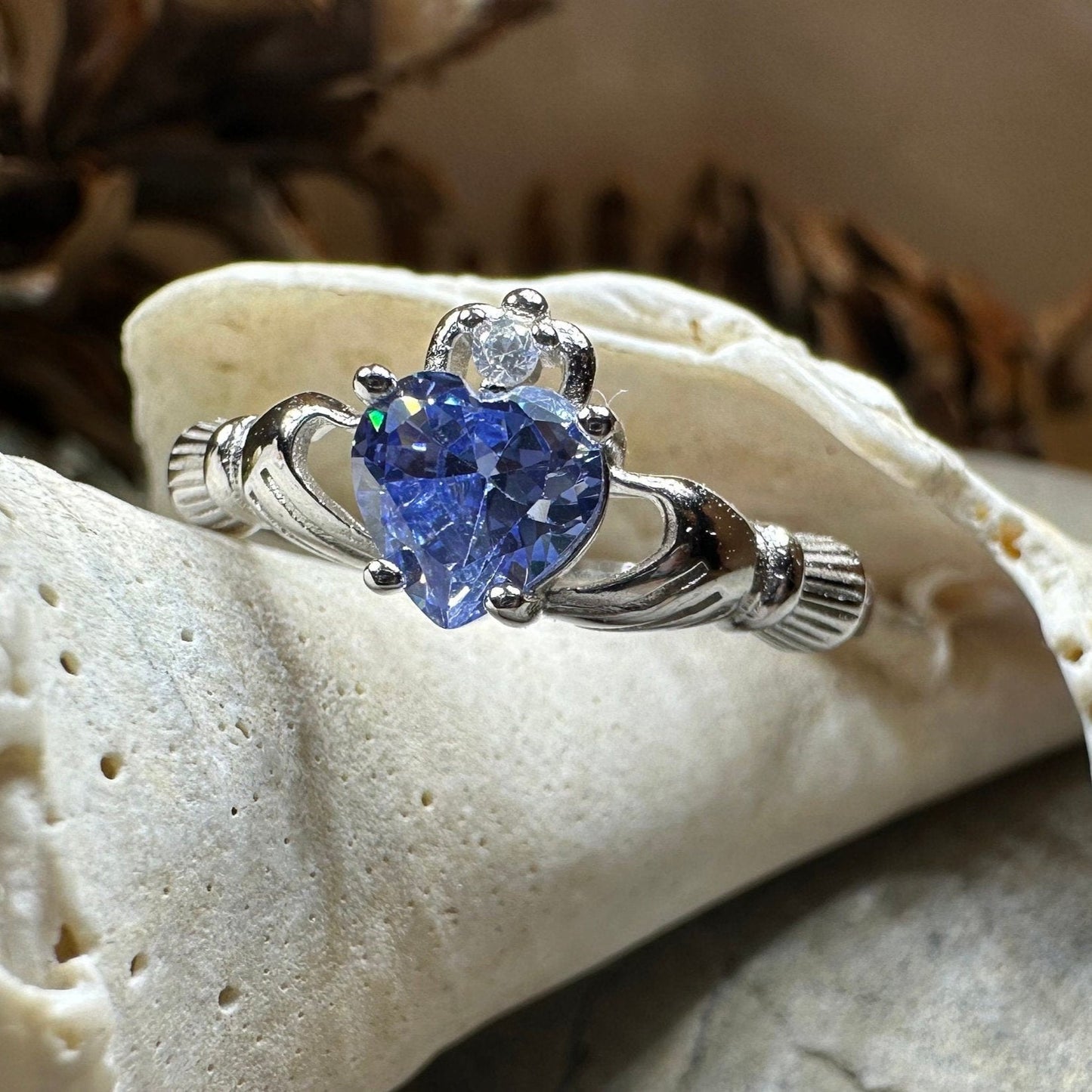 Lavender Claddagh Ring