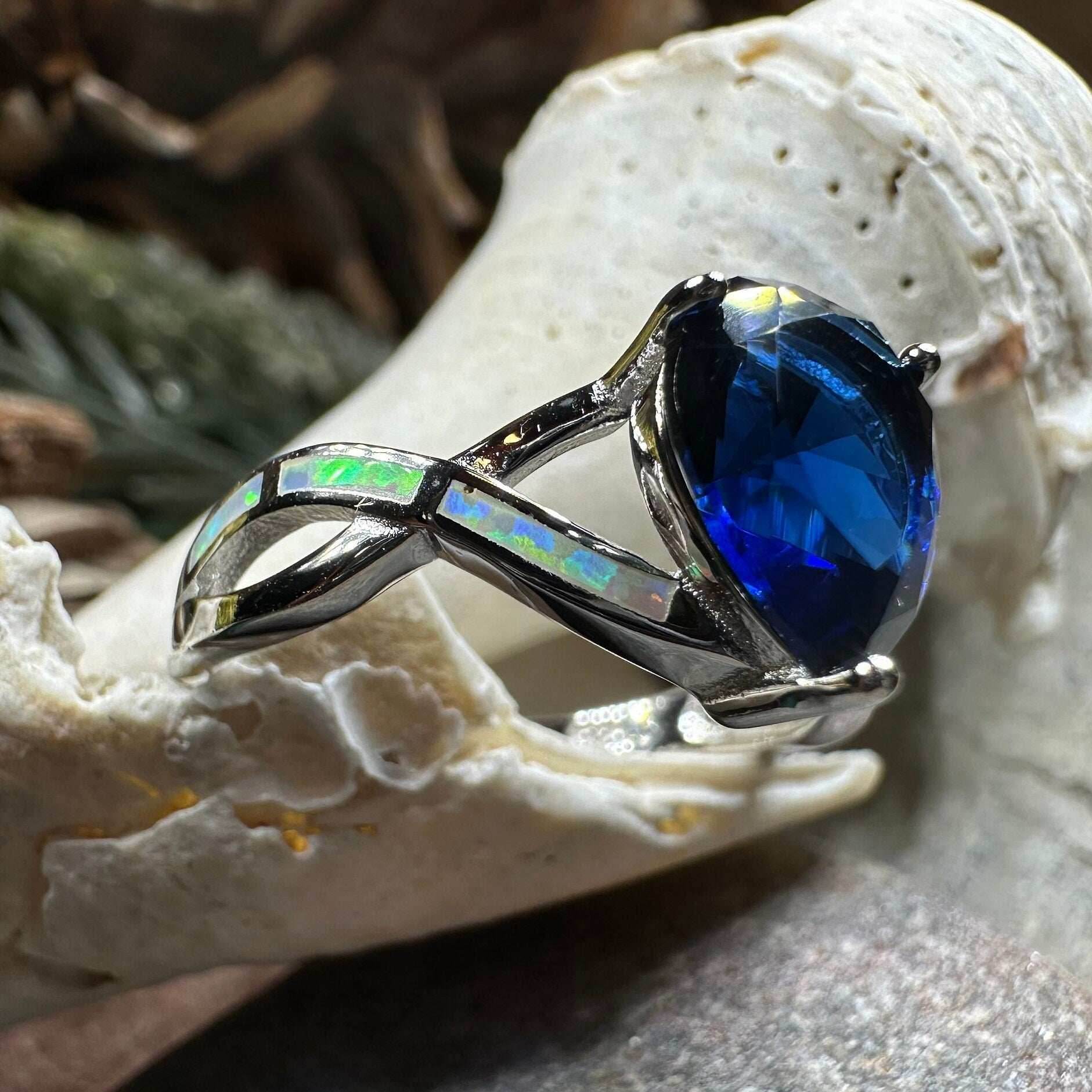 Valois Opal Celtic Ring - 5