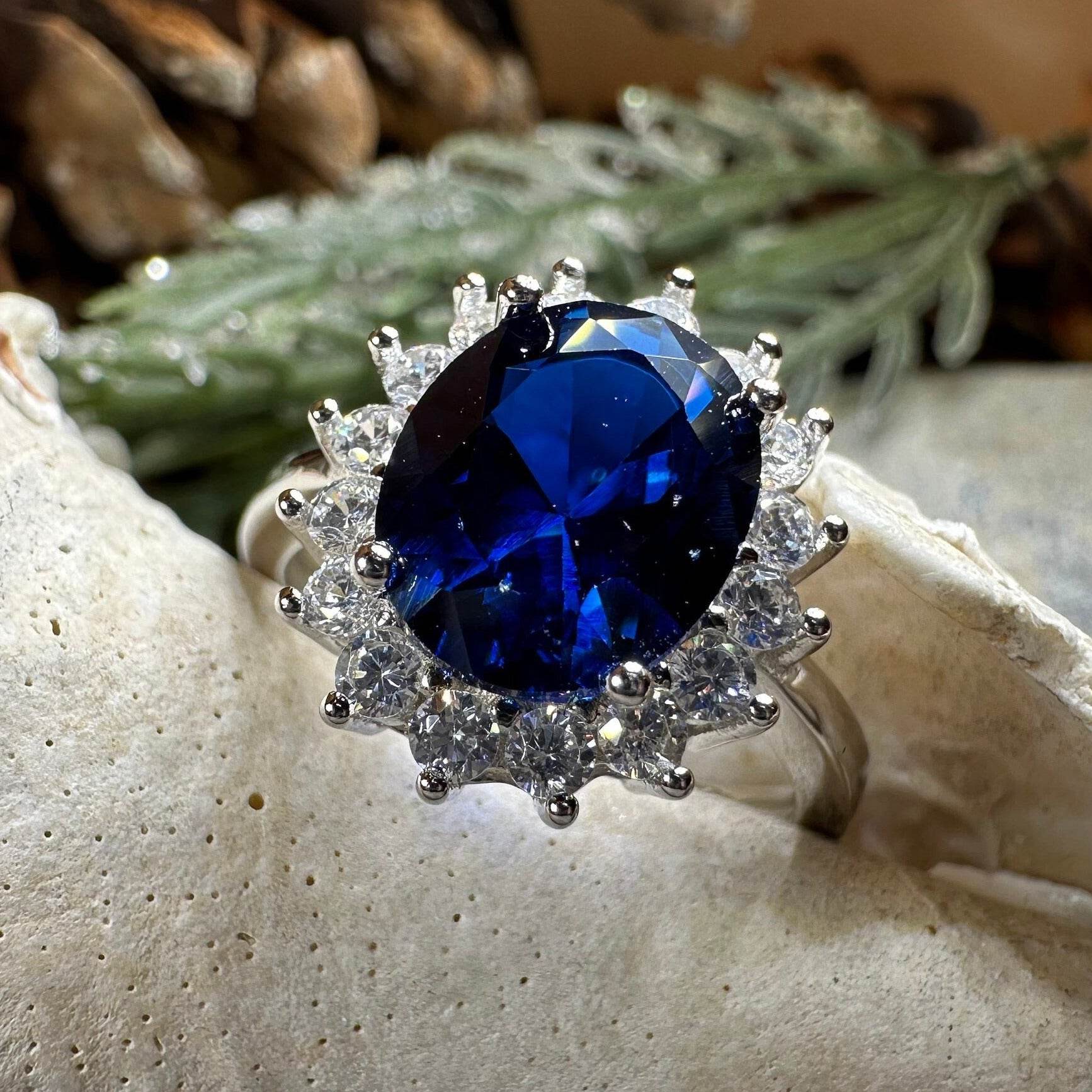 Princess Diana Sapphire Engagement Ring - 5