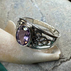 Coralina Celtic Knot Ring - 5 / Blue Topaz