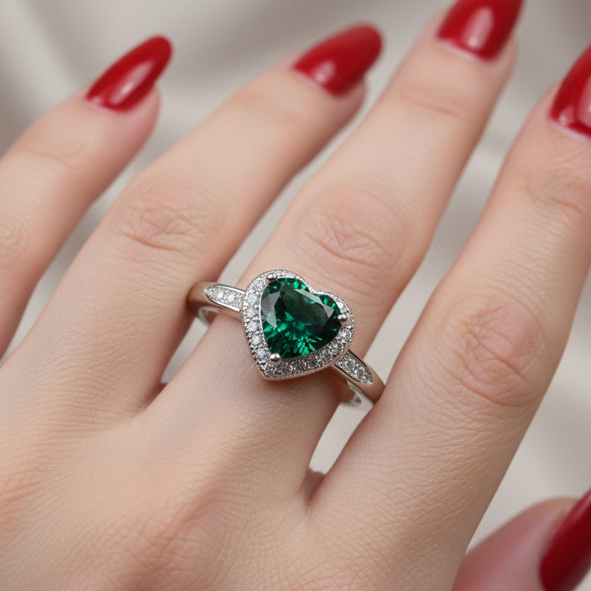 Ireland's Emerald Heart Ring