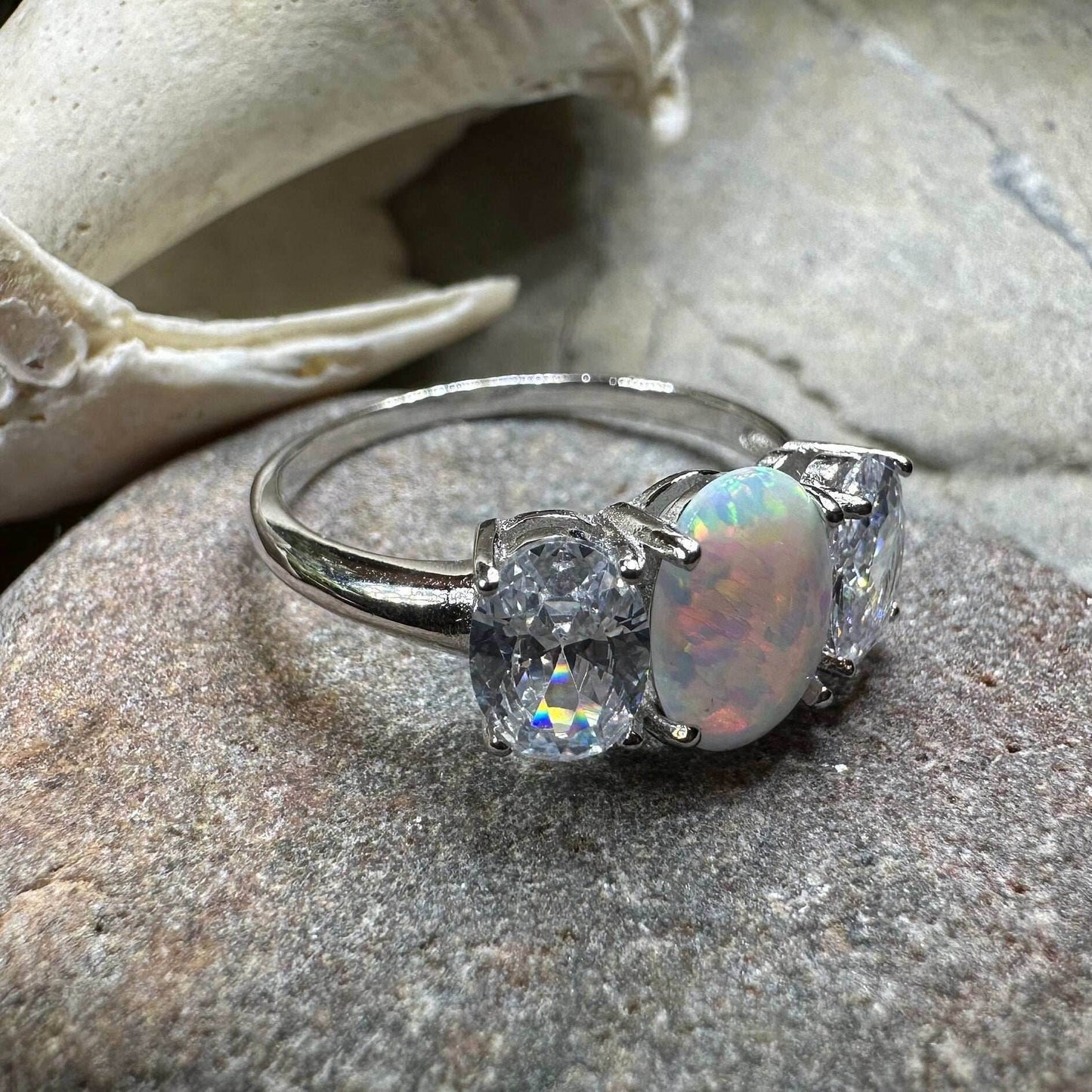 Eternity Opal Celtic Ring - 5