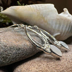 Lalvyna Trinity Knot Moonstone Earrings - 