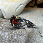 Elvarina Celtic Knot Ring - 6 / Blue Topaz