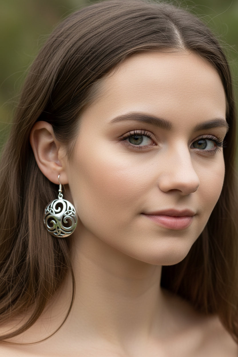 Lilith Celtic Spiral Earrings