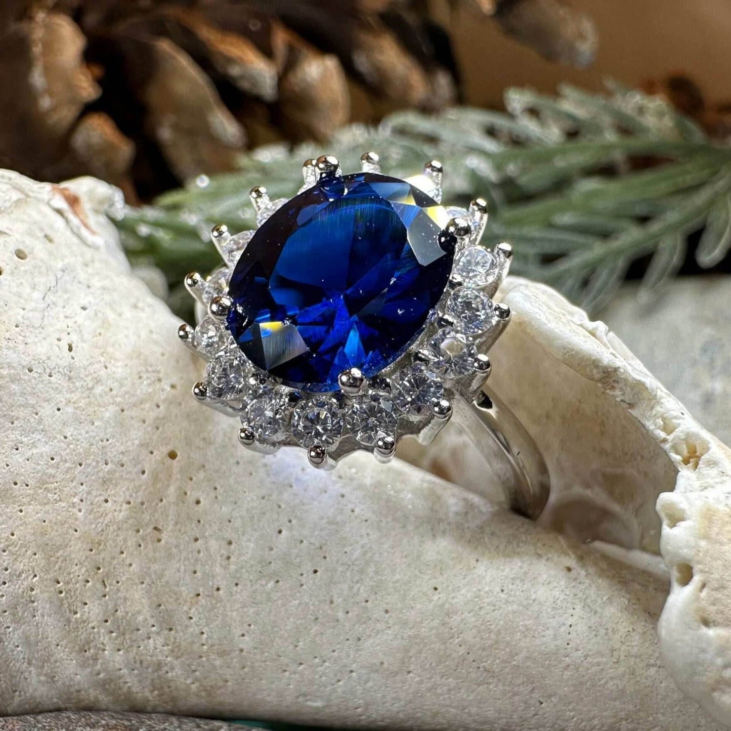 Princess Diana Sapphire Engagement Ring - 5