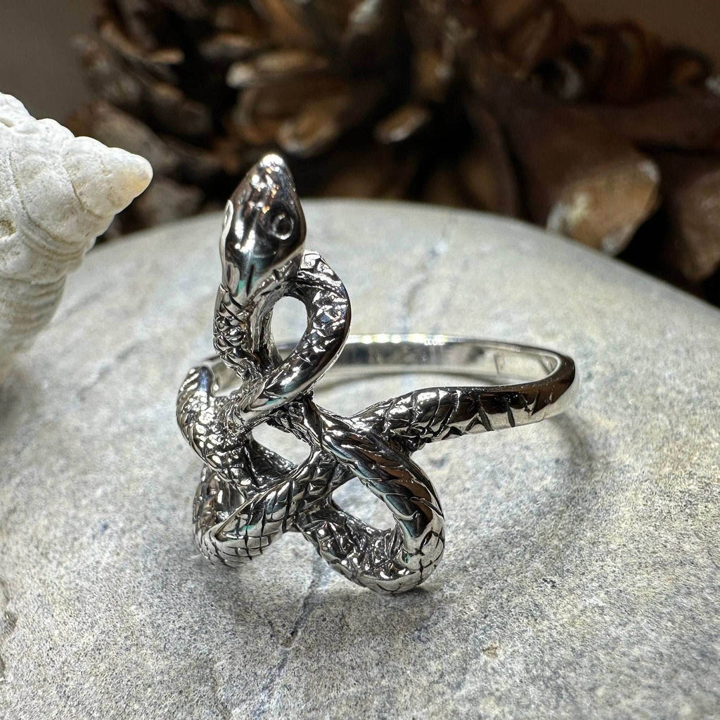 Crynoch Celtic Snake Ring - 7