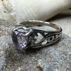Elvarina Celtic Knot Ring - 6 / Blue Topaz