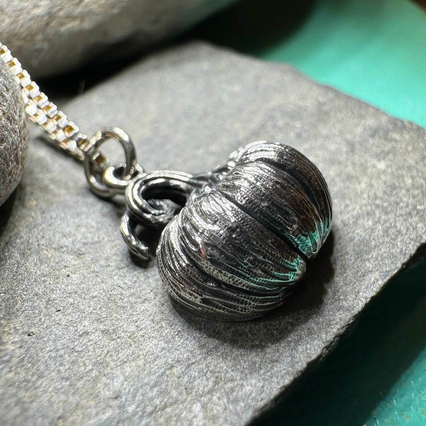 Realistic Autumn Pumpkin Necklace - 18