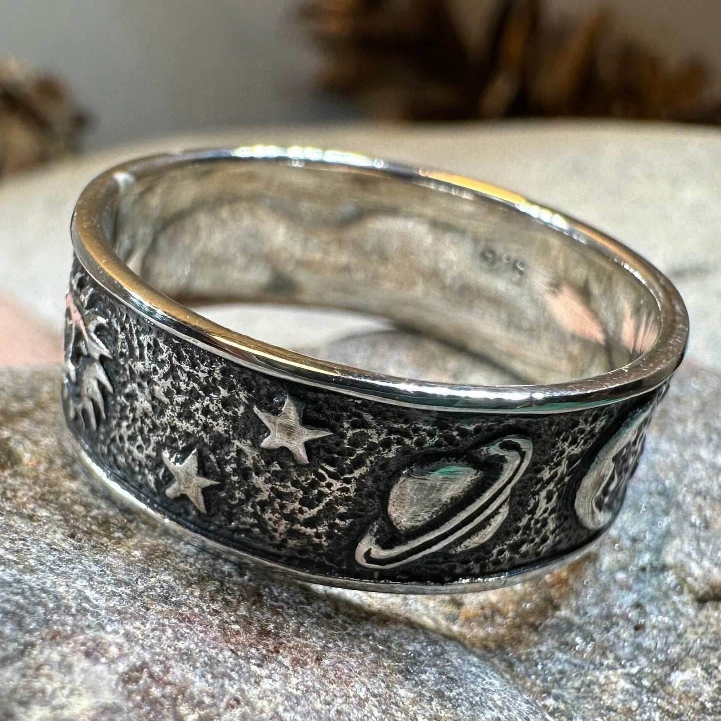 Cosmos Crescent Moon Ring - 5