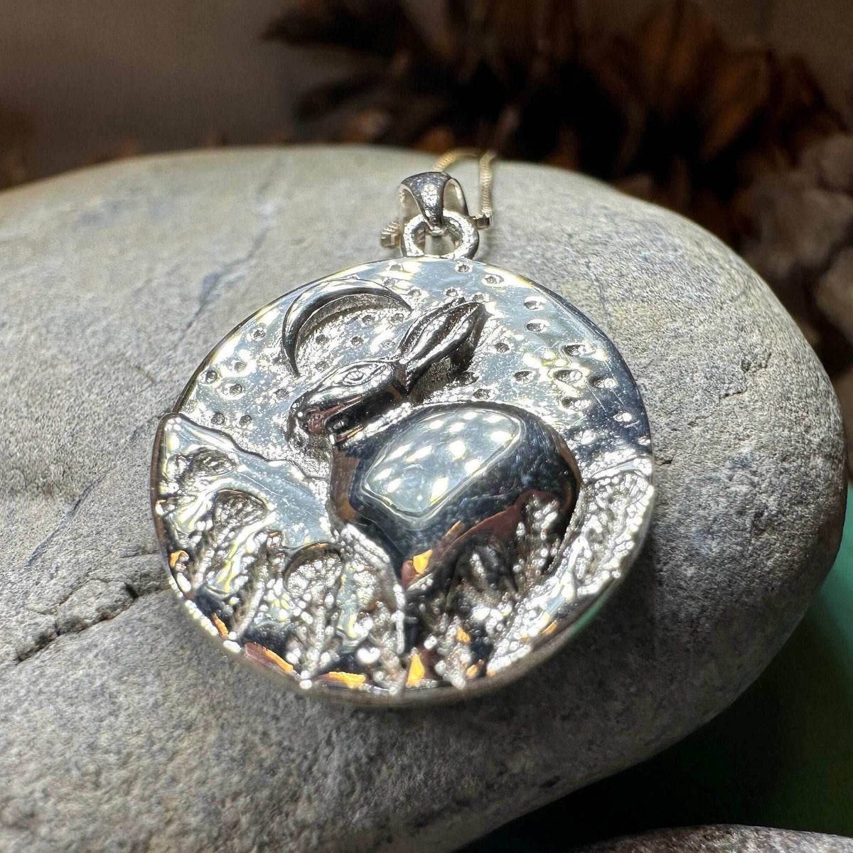 Night Sky Rabbit Necklace - 18