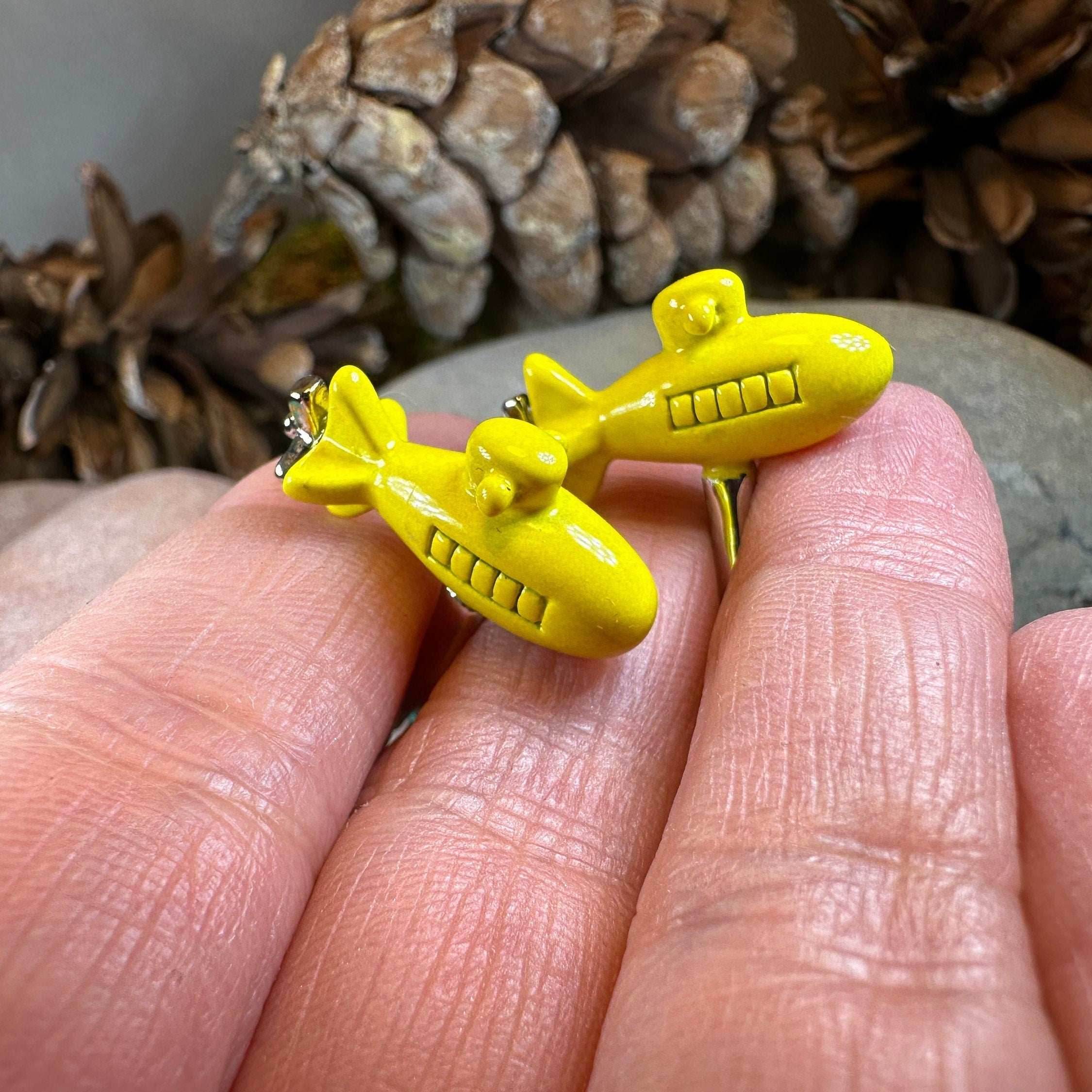 Yellow Submarine Cuff Links - 