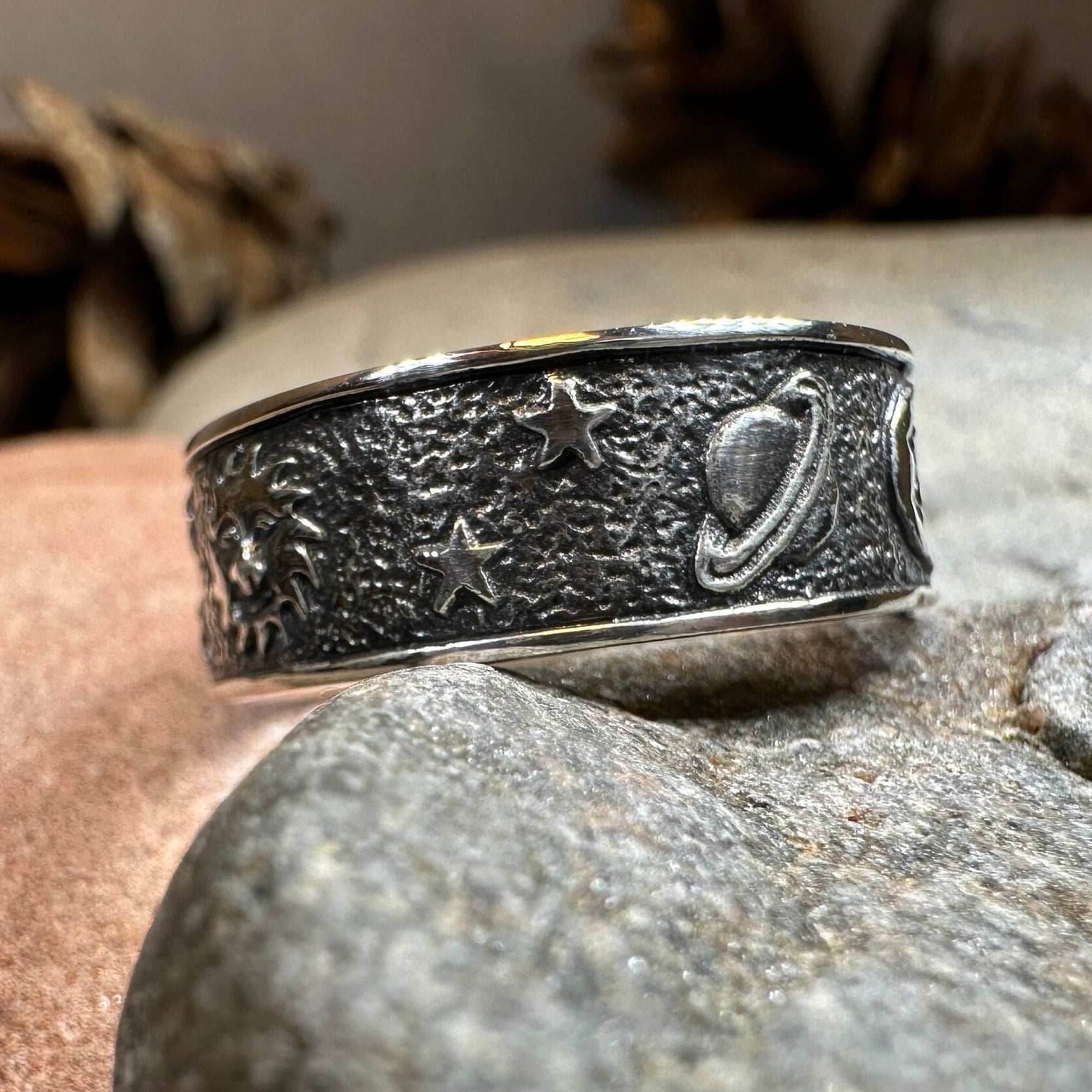 Cosmos Crescent Moon Ring - 5