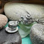 Spot O' Tea Teapot & Cup Earrings - 