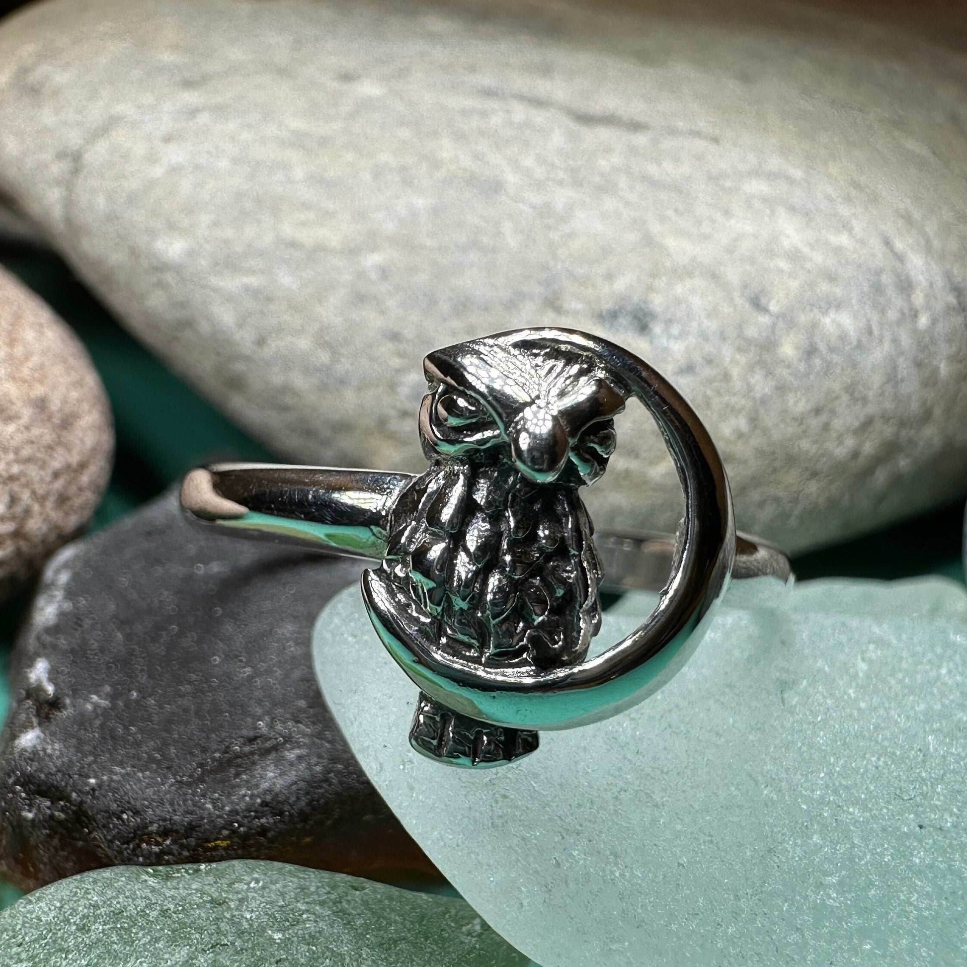 October Moon Owl Ring - 5