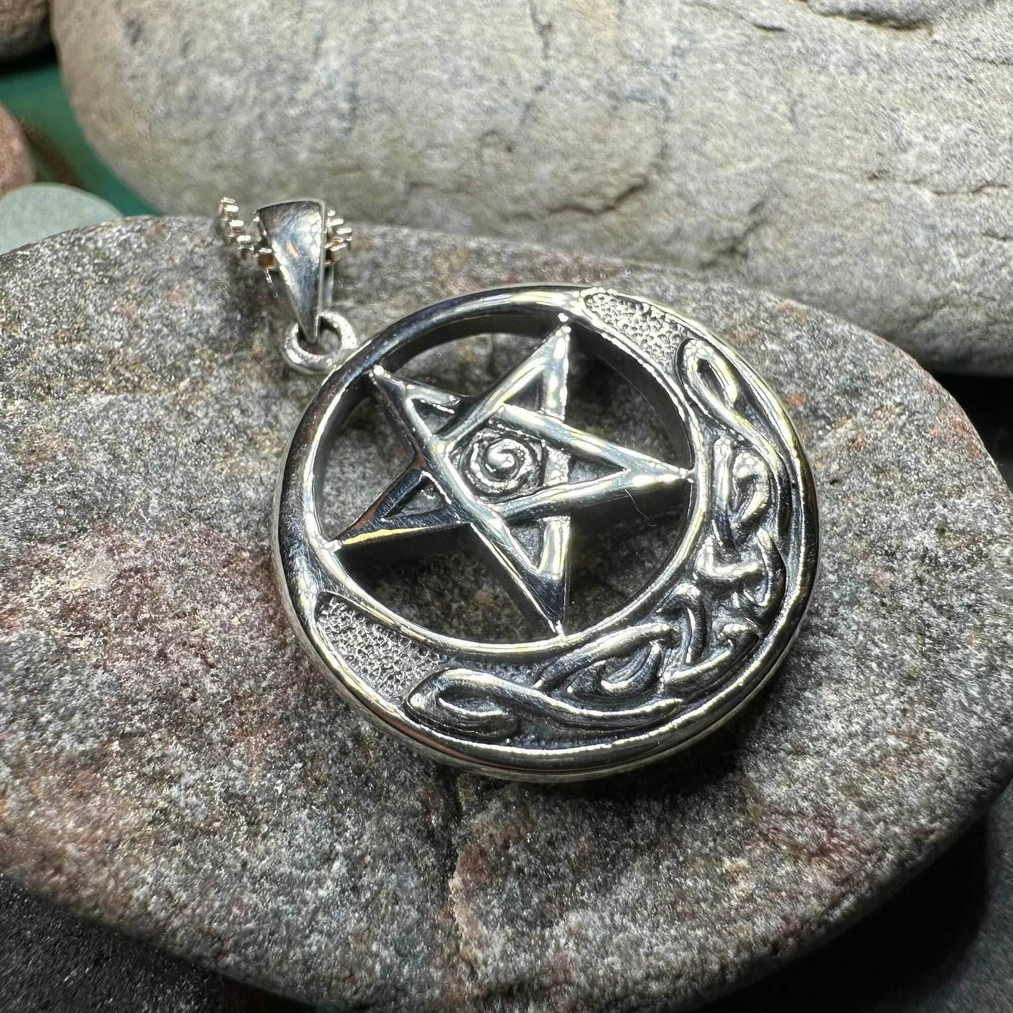 Moon And Star Necklace - 18
