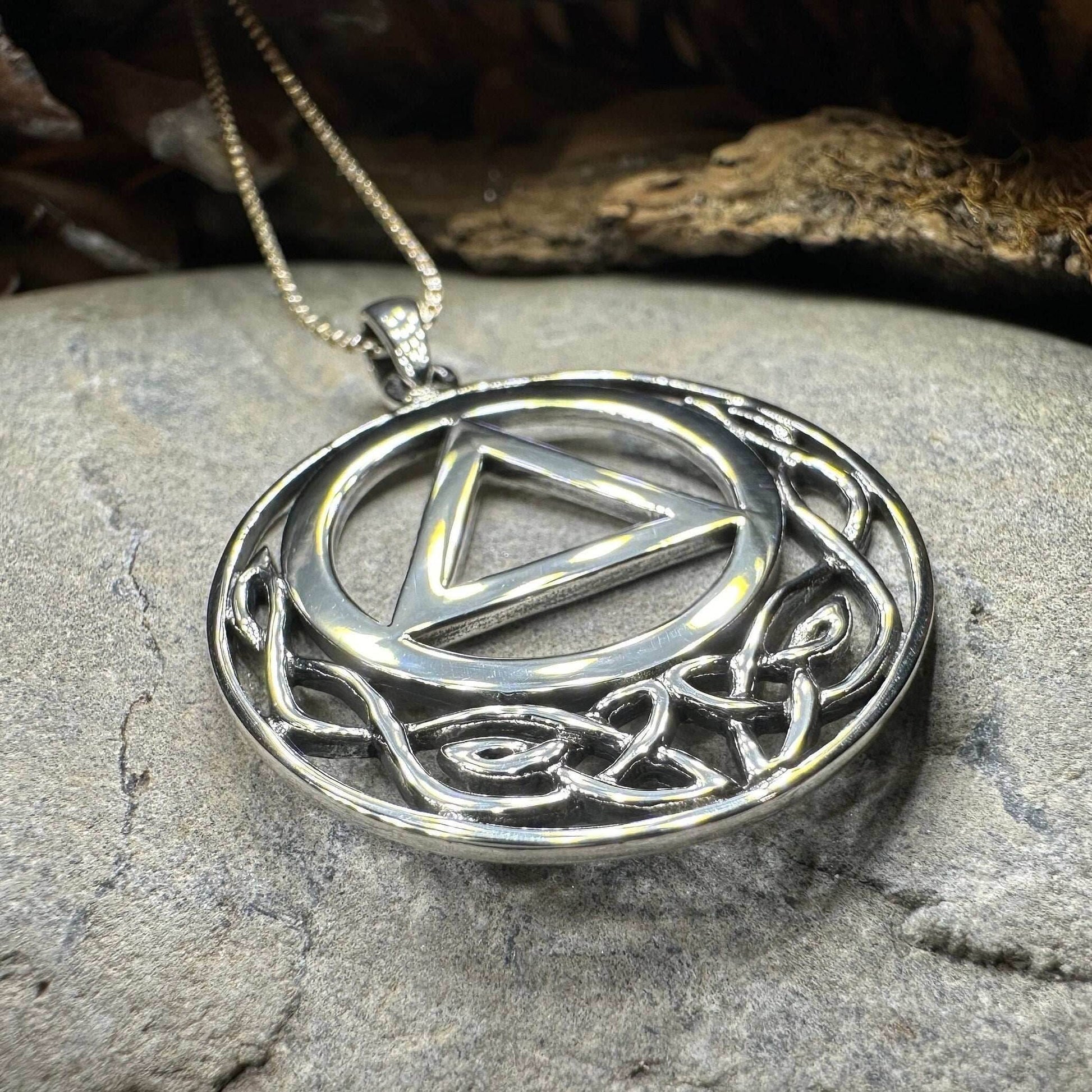 Celtic AA Sobriety Necklace - 18