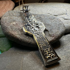 Irish Durrow Celtic Cross Necklace