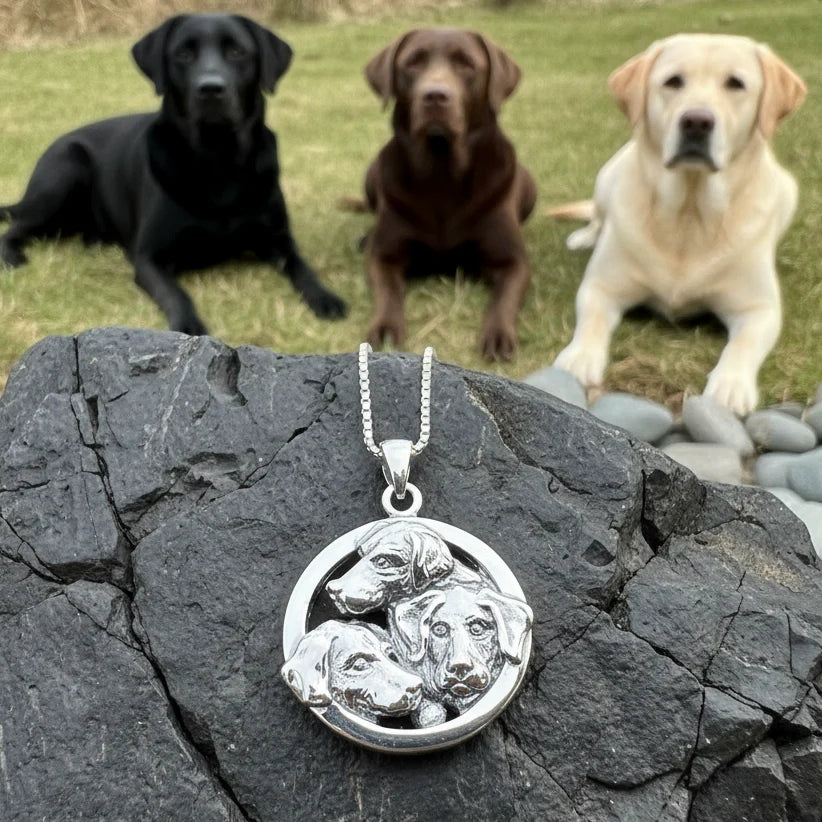 Lab Love Labrador Retriever Dog Necklace