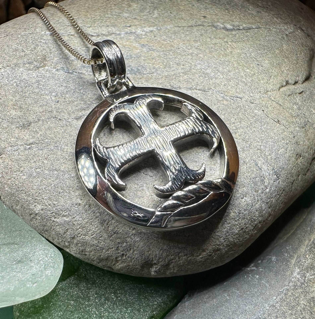 Knight's Templar Celtic Cross Necklace - 18