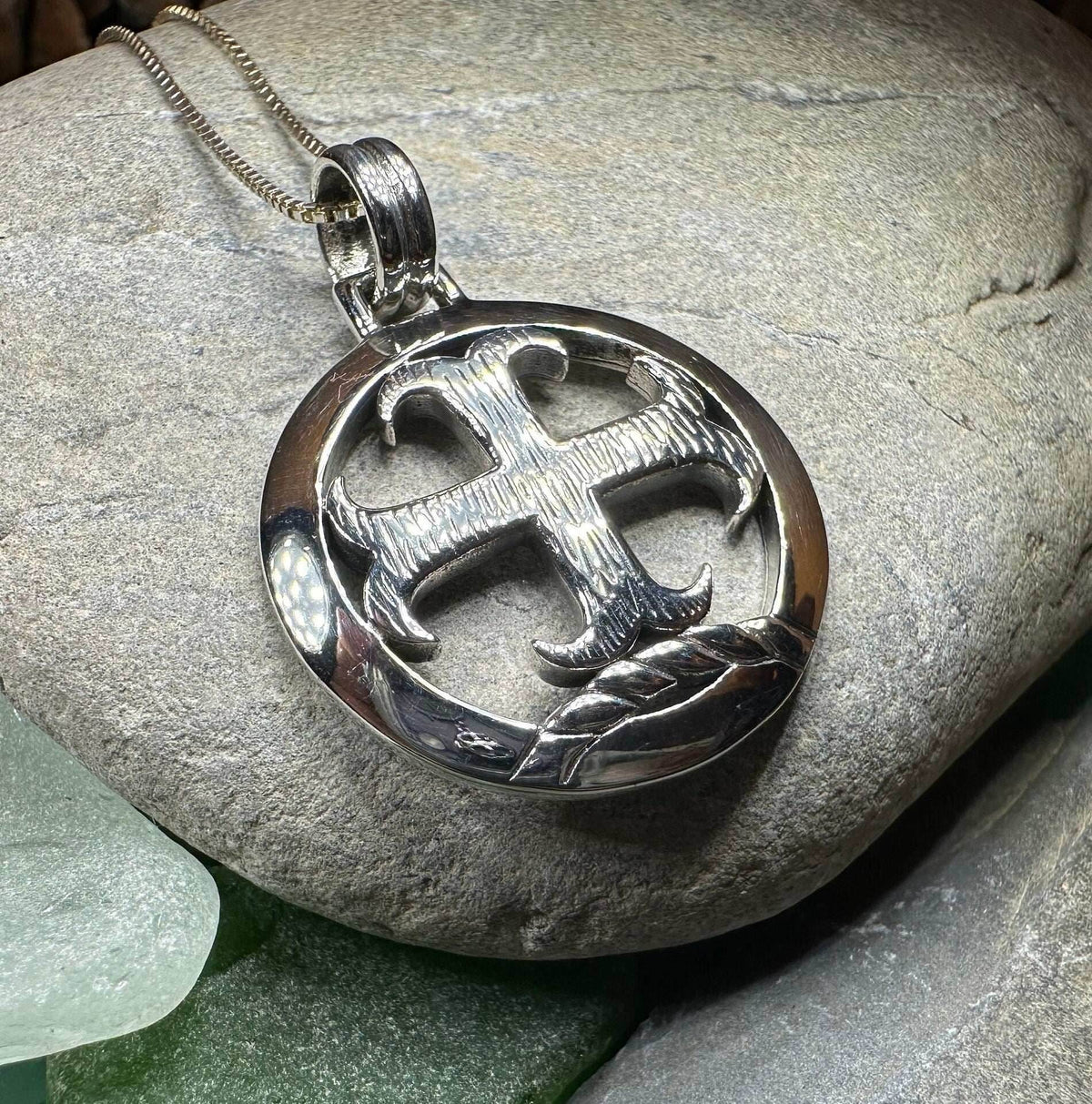 Knight's Templar Celtic Cross Necklace - 18