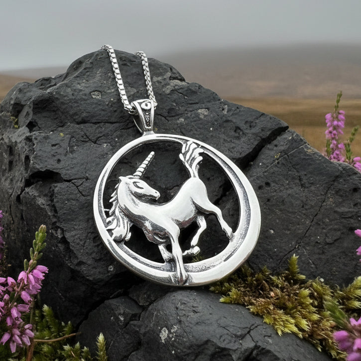 Prancing Unicorn Necklace