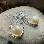 Pearl Seahorse Earrings - 