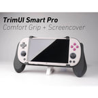 Felt TrimUI Smart Pro Thick Grip 2-in-1 Reversible Screen Cover & Thick Comfort Grip Case with Felt Wrap Ergonomic TRIMUI 2n1 Deluxe - Light Blue