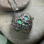 Adoration Trinity Knot Locket Necklace