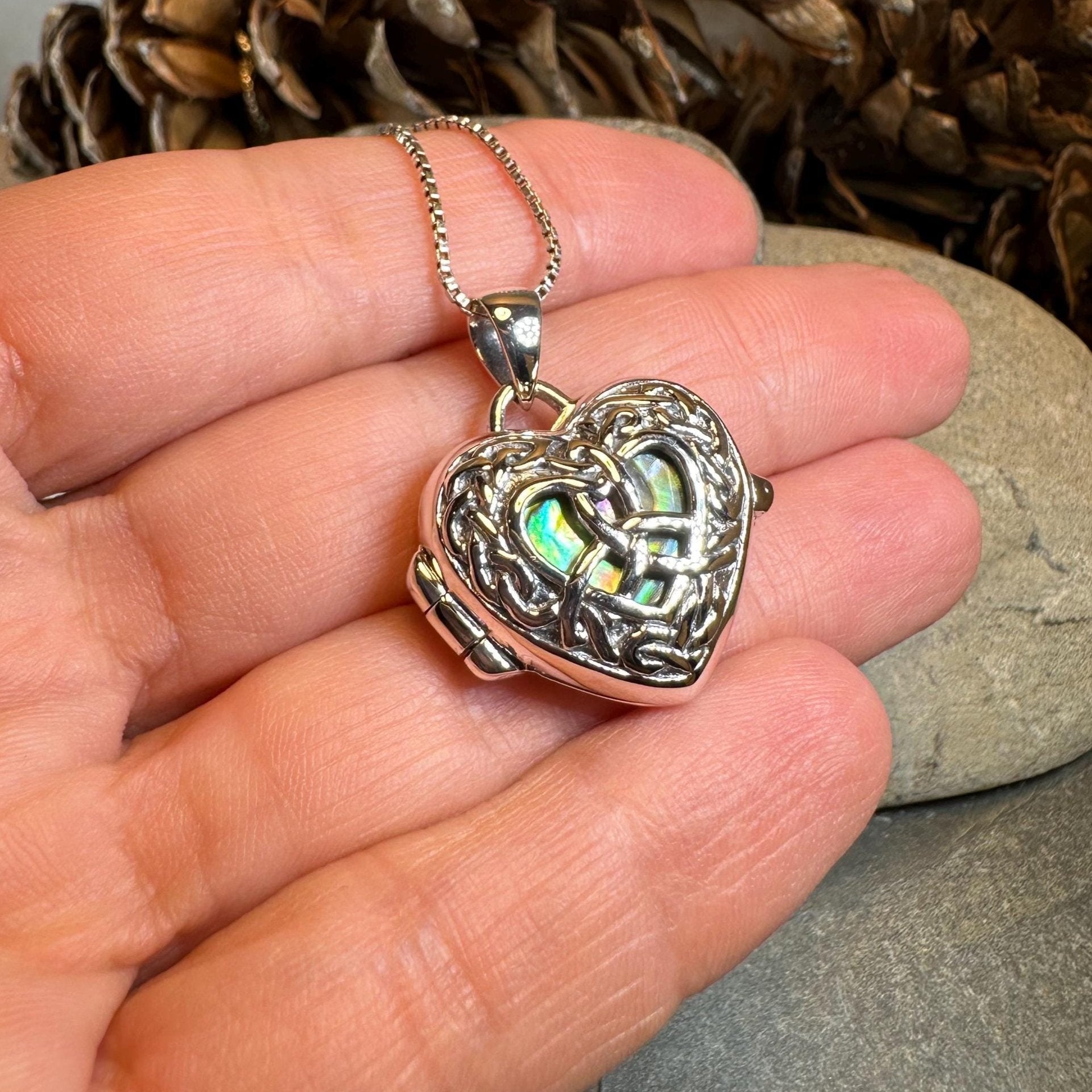 Adoration Trinity Knot Locket Necklace