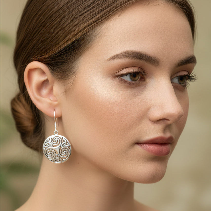 Skara Brae Celtic Spiral Earrings